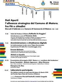 DATI APERTI &ndash; L&rsquo;ALLEANZA STRATEGICA DEL COMUNE DI MATERA, FRA PA E CITTADINI