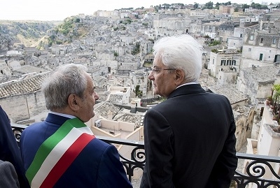 Il sindaco al Presidente della Repubblica a Matera: "Diventi amico civile di questa citt&agrave;"